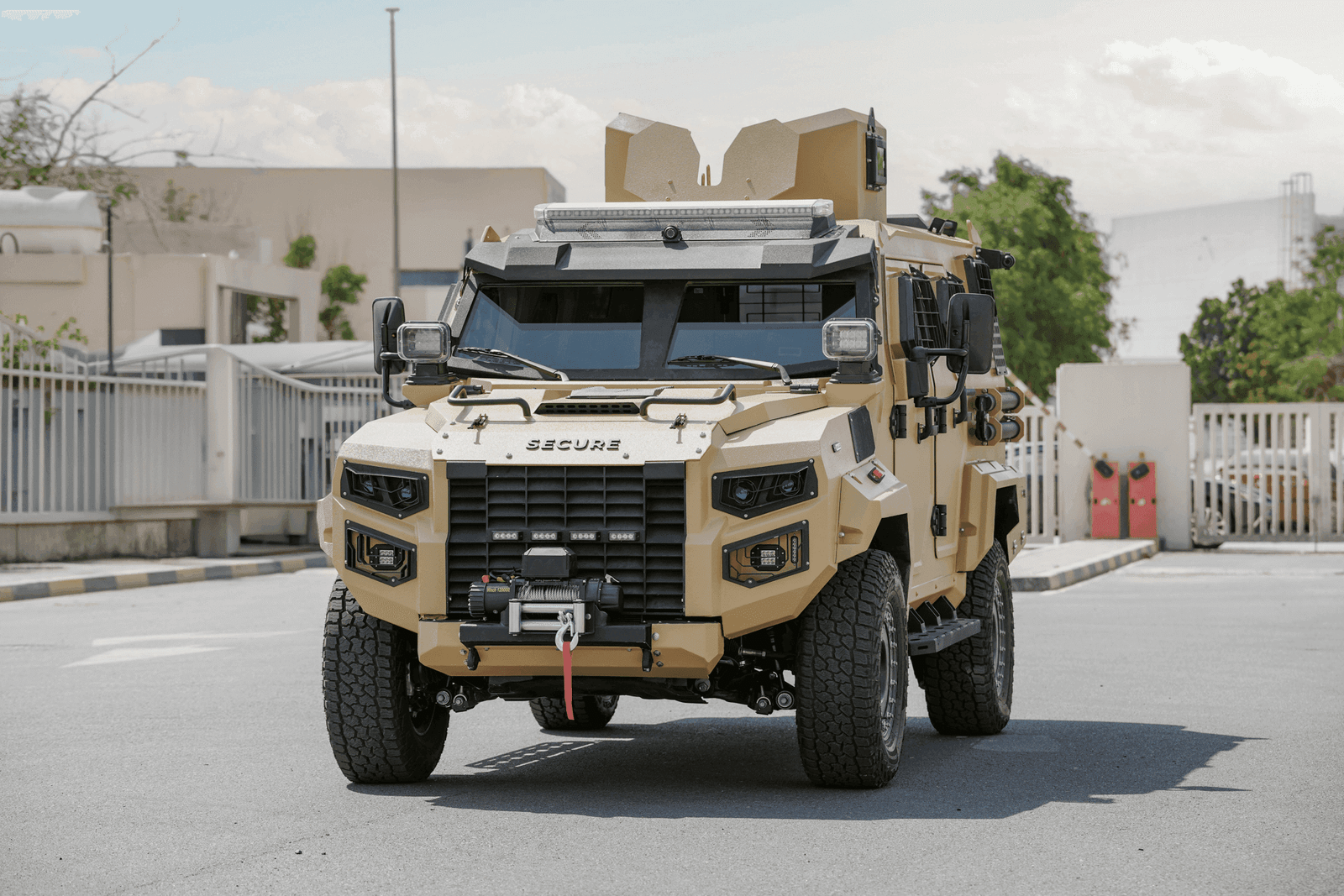 SAV Defender V3 armoured vehicle front three-quarter view