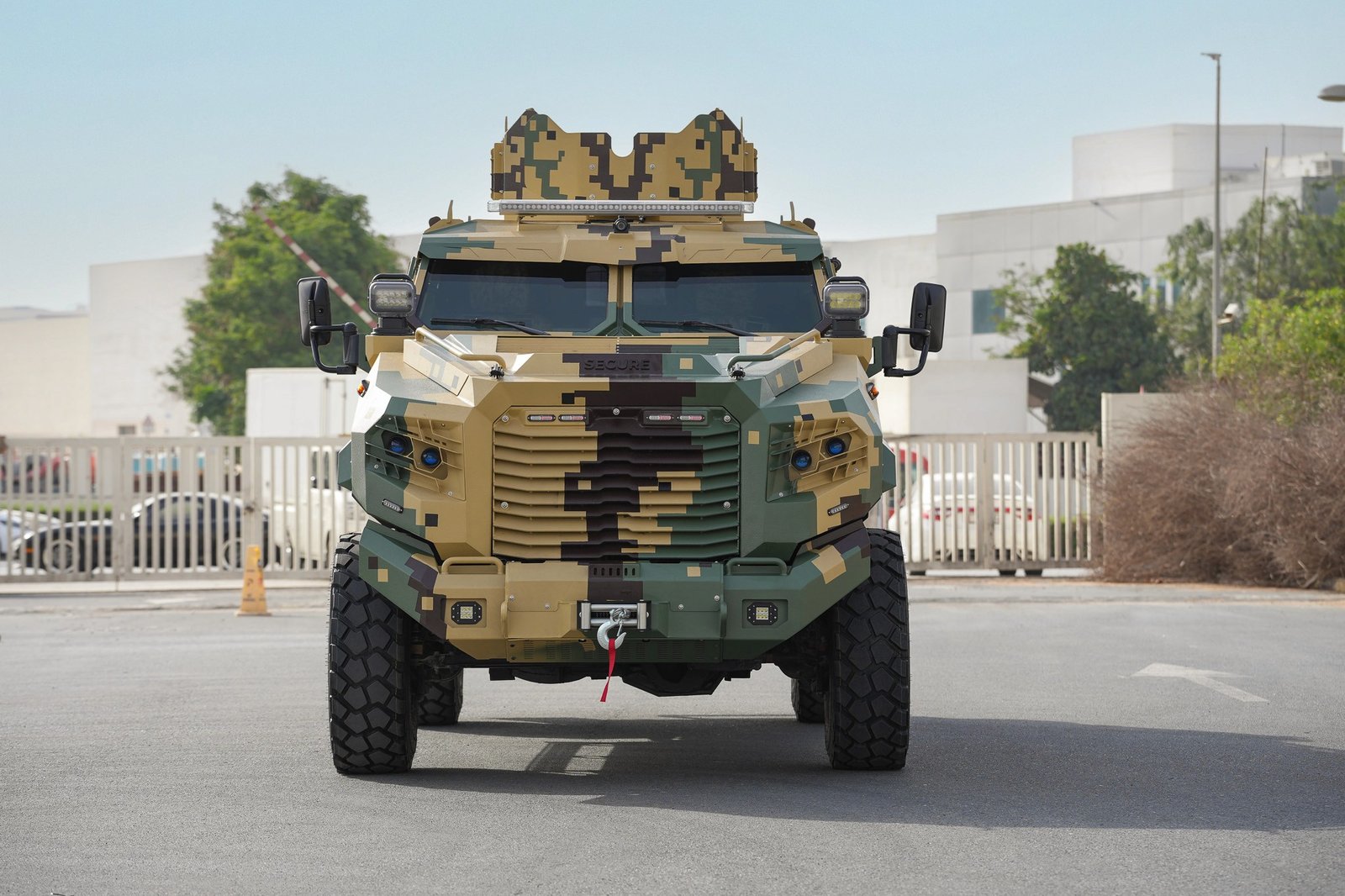 SAV Tiger 4x4 armoured vehicle front three-quarter view